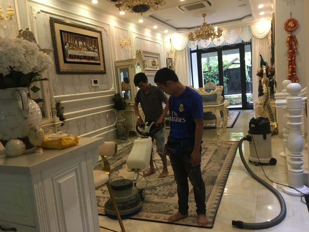vệ sinh thảm tại nhà Hà Nội
