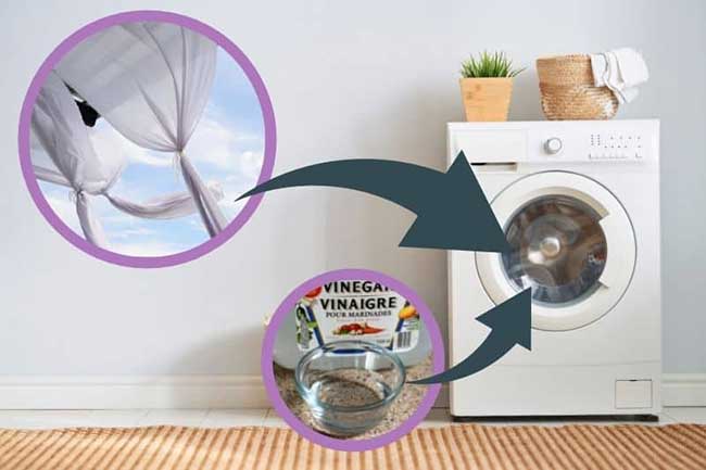 Cách giặt rèm cửa bằng máy giặt